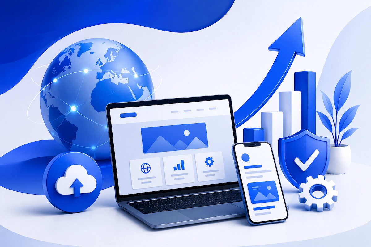 Illustration des services web ITConcepteur : site sur mesure, SEO, hébergement et maintenance